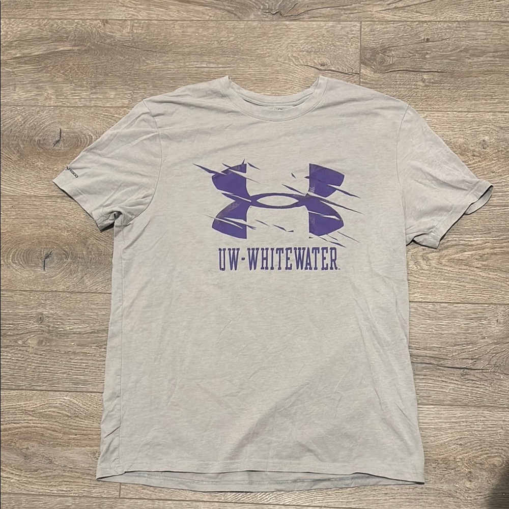 Under Armour Gray T-Shirt with UW-Whitewater